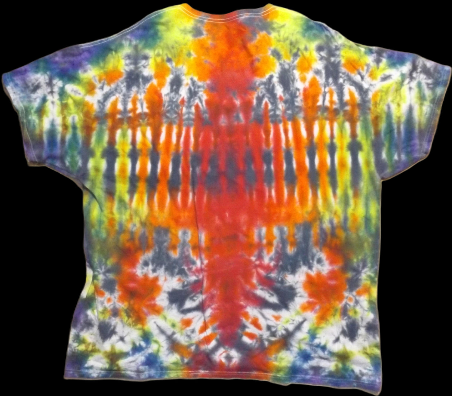 Mirror Tie-dye 3X Crew Neck Guessing Rainbow