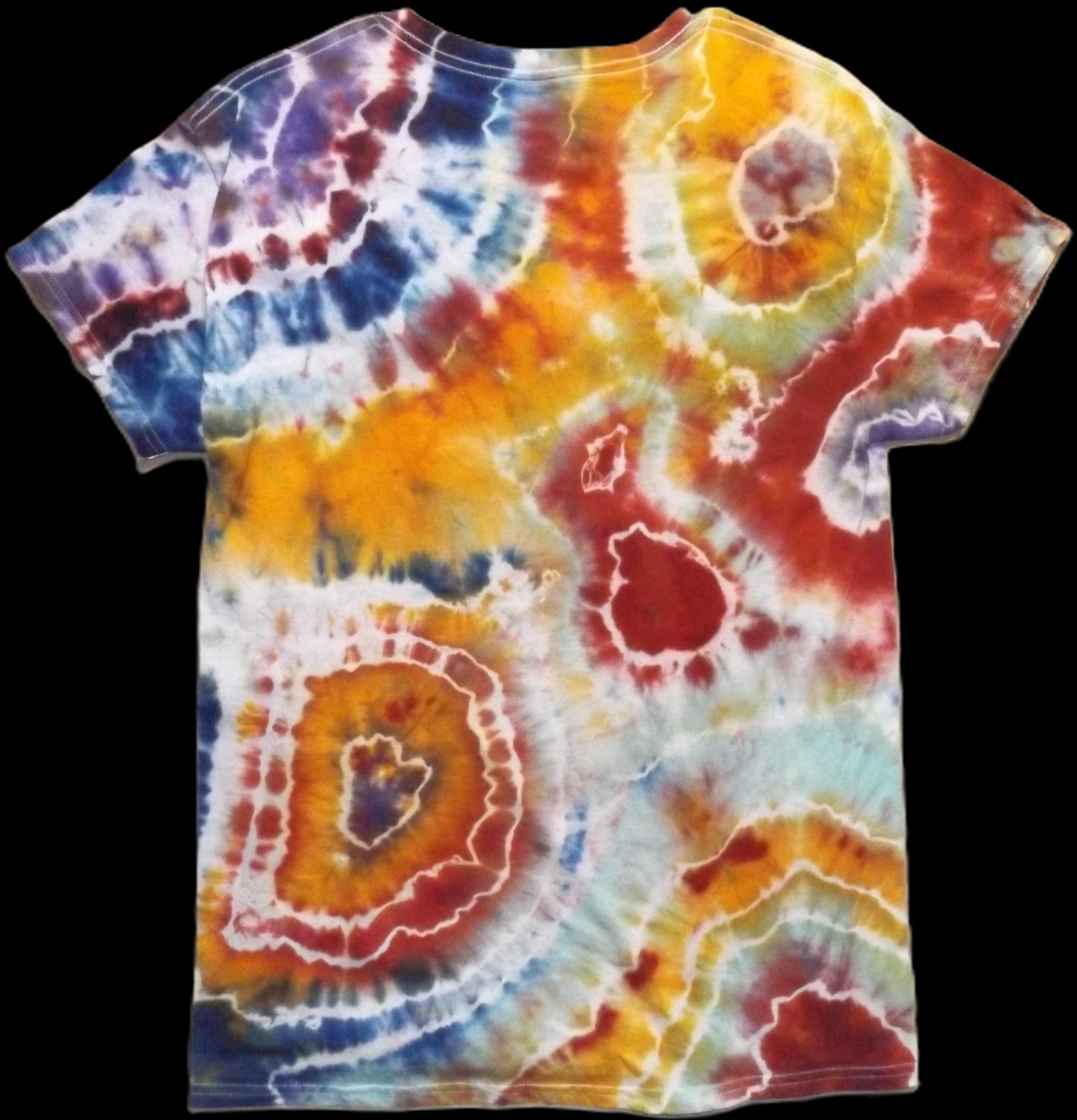 Geode Tie-dye Medium Crew Neck Red Geode