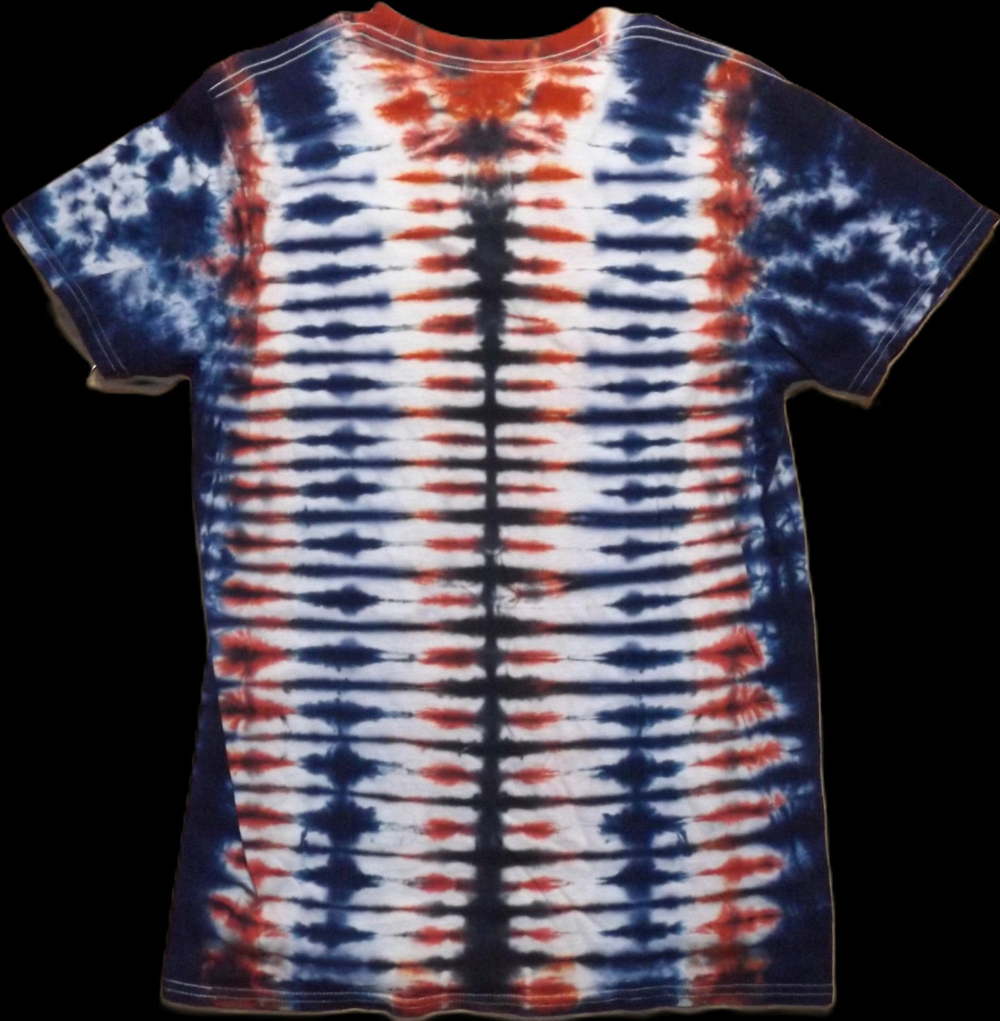 Pleat Tie-dye Medium Crew Neck T-shirt