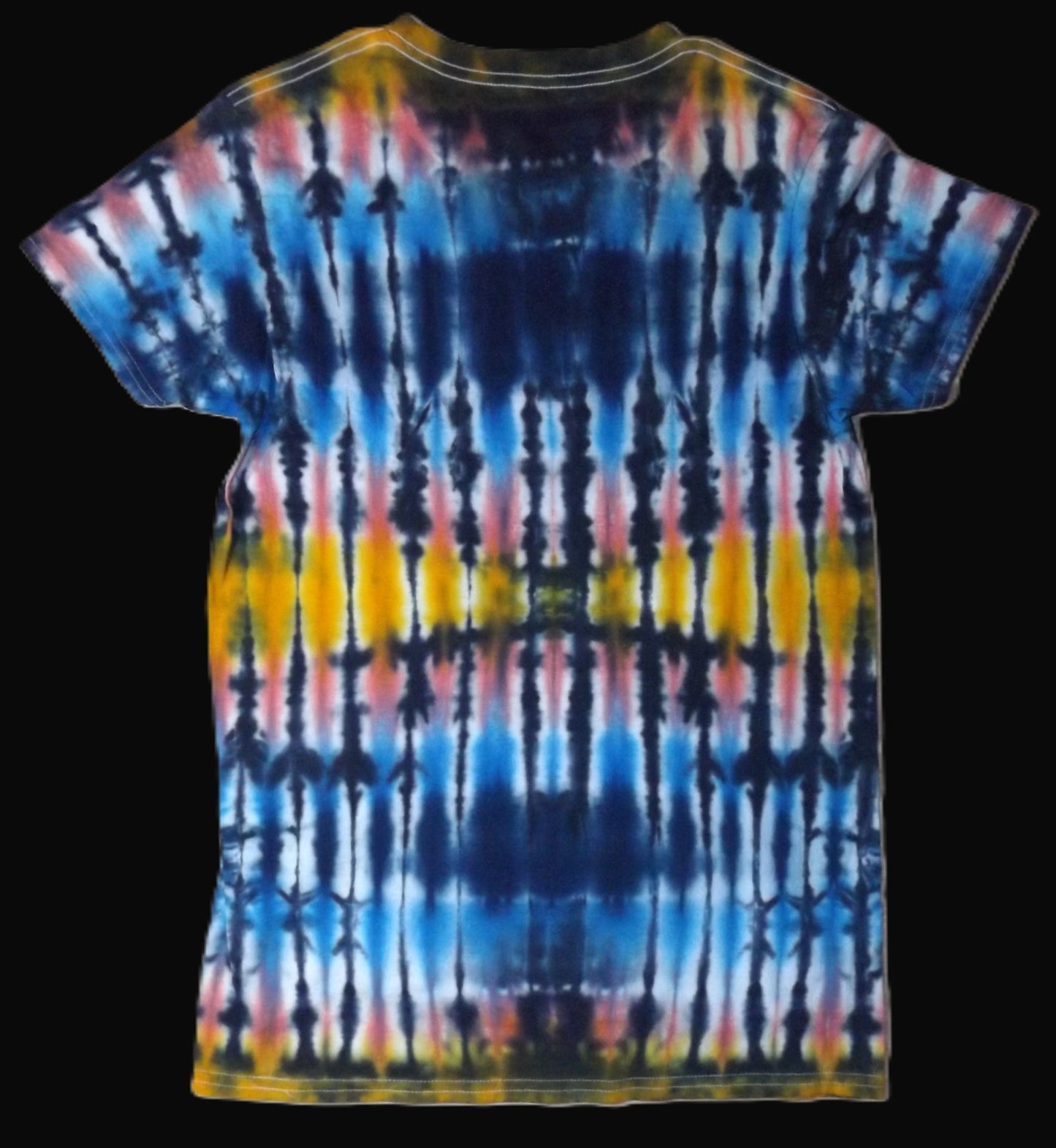 Pleat Tie-dye Medium Crew Neck T-shirt Boy Pleat