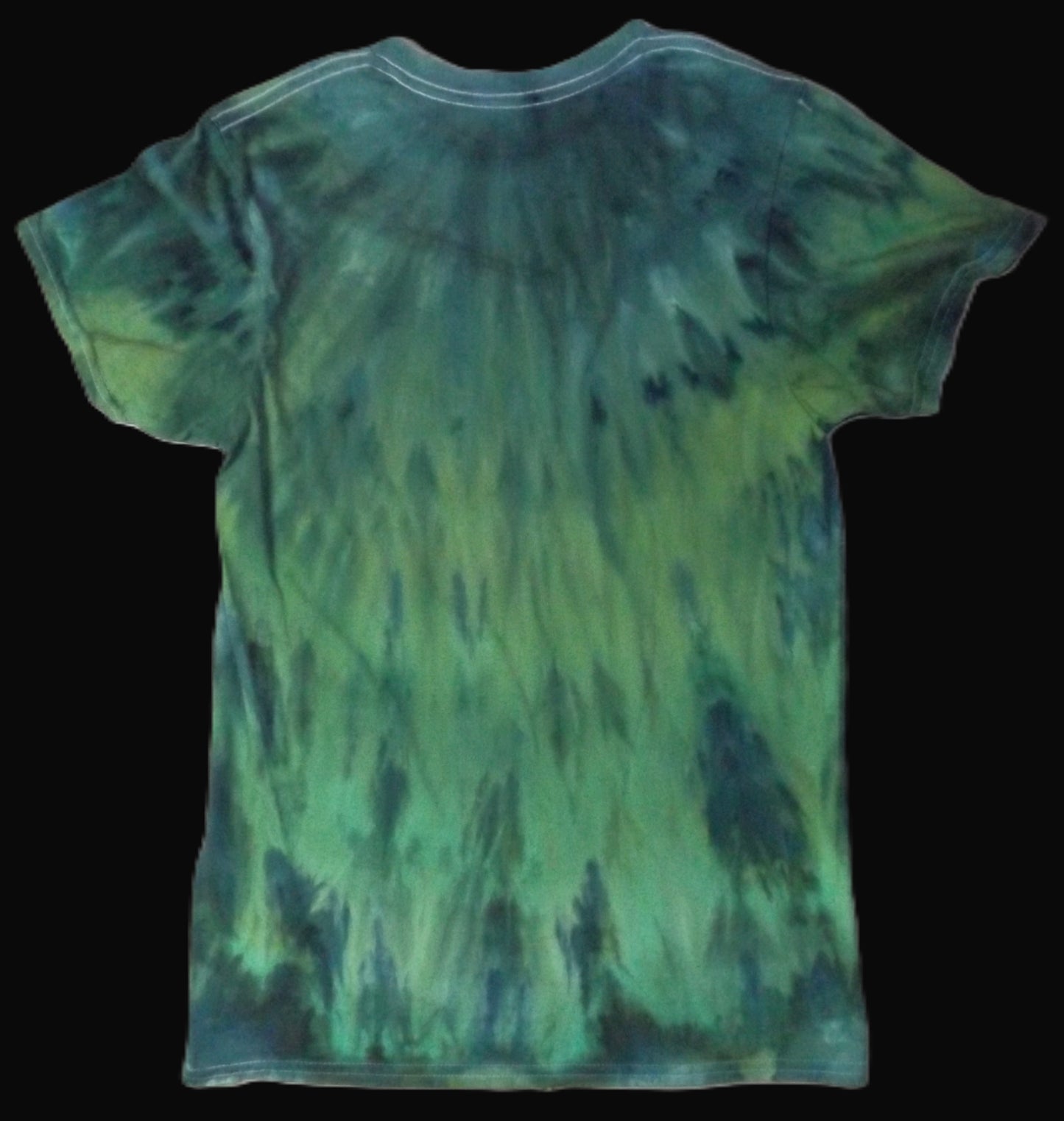 Ice Tie-dye Small Crew Neck T-shirt Forest Green Ice