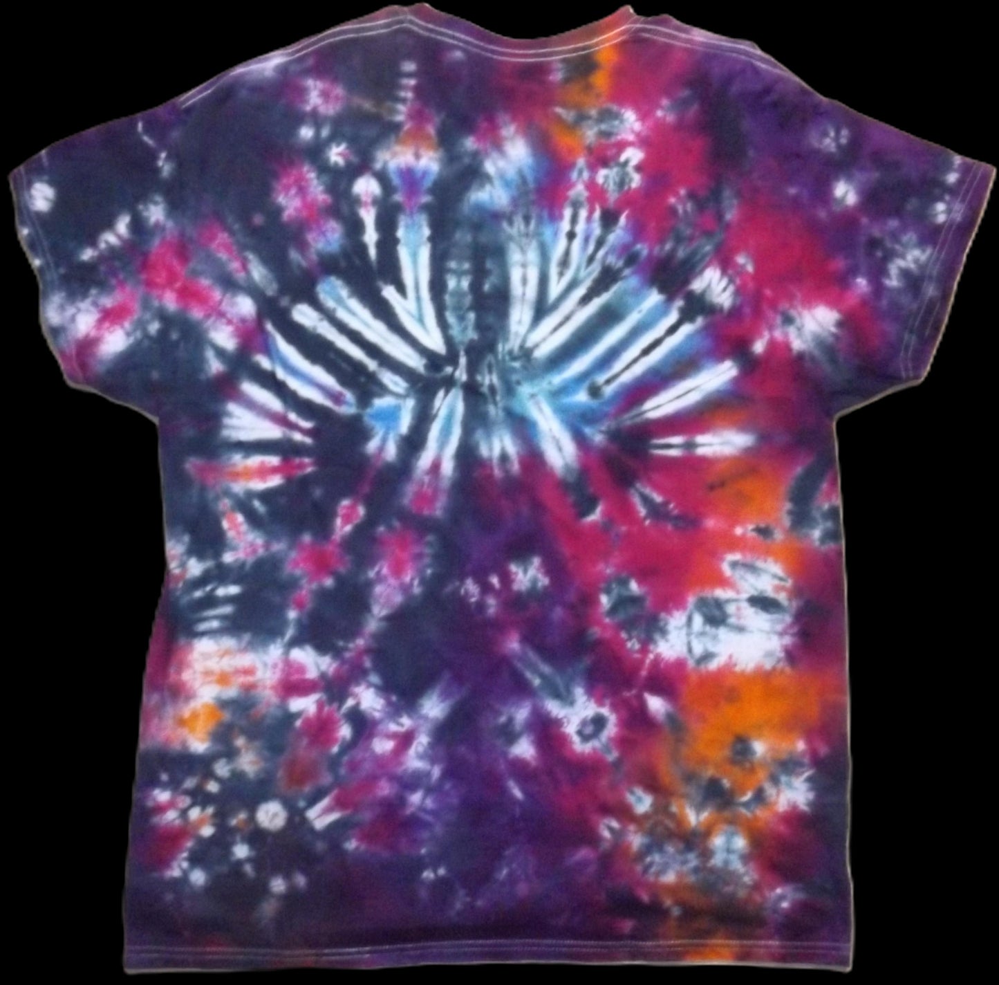Pleat Tie-dye XL Crew Neck T-shirt Head Scratcher