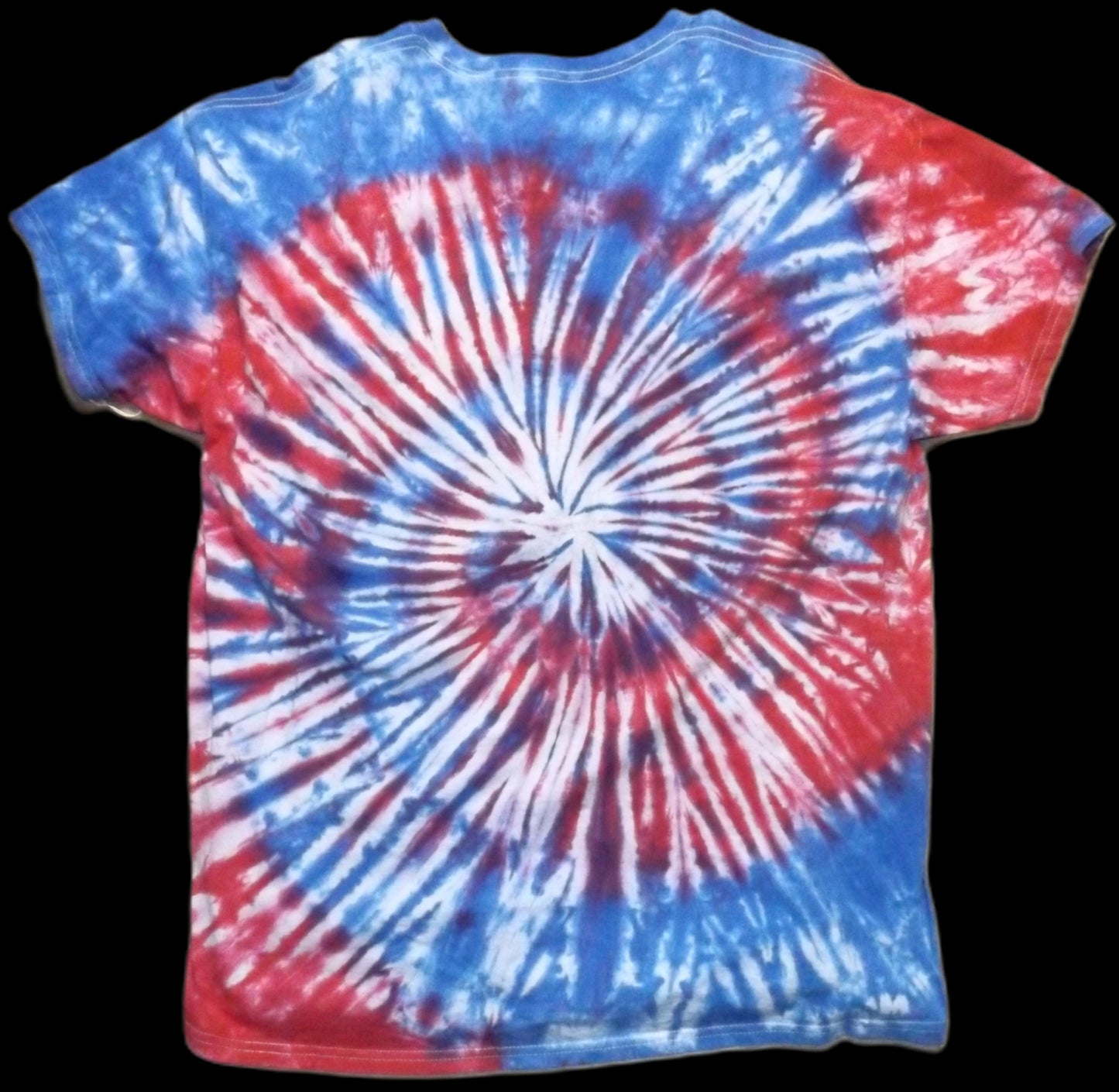Spiral Tie-dye XL Crew Neck T-shirt Patriot