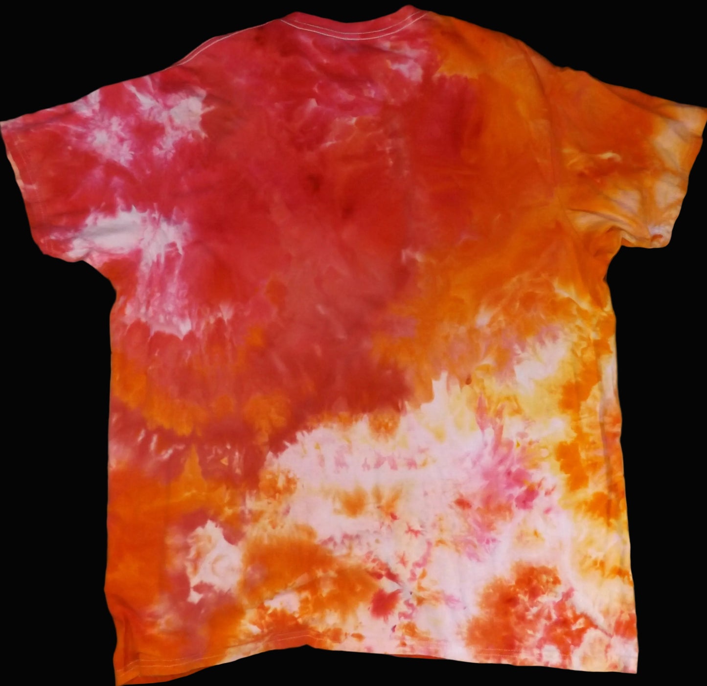 Ice Tie-dye 2X Crew Neck T-shirt Warm Ice