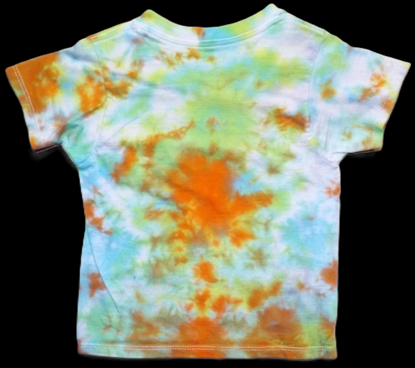Kids Heart Tie-dye 2T Crew Neck T-shirt Heart