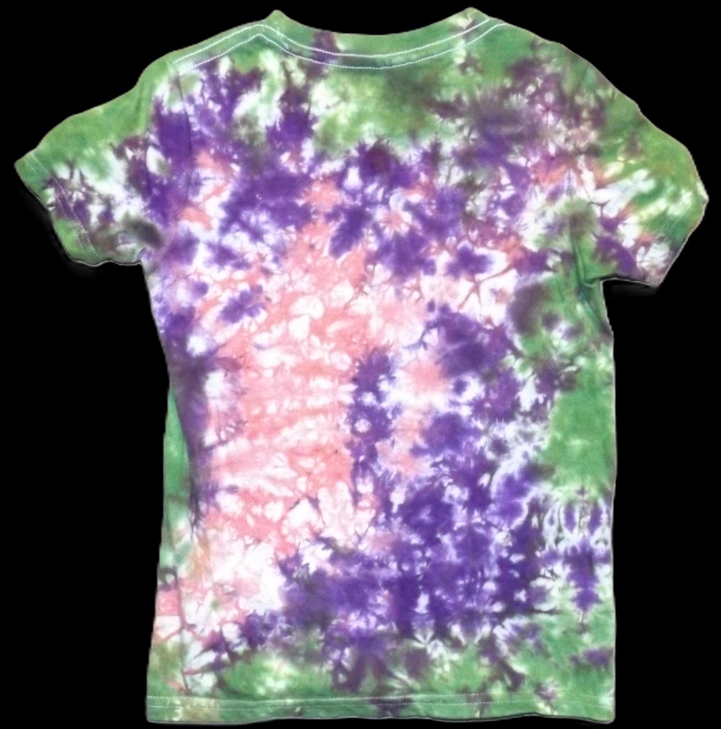 Kids Galaxy Tie-dye Crew Neck T-shirt Pink and Purple Galaxy