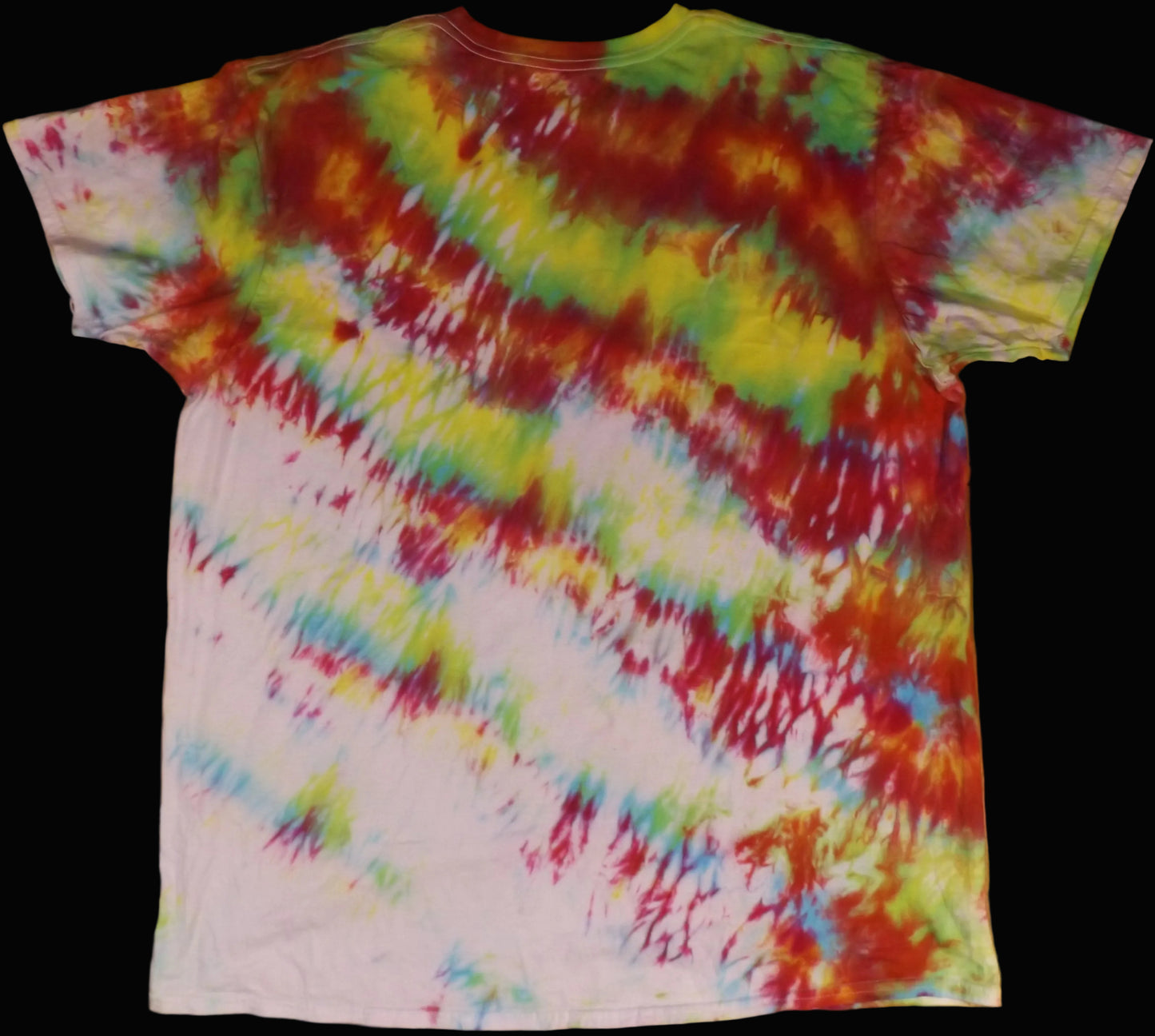 Shibori Tie-dye 2X Crew Neck T-shirt Grinch Vibes