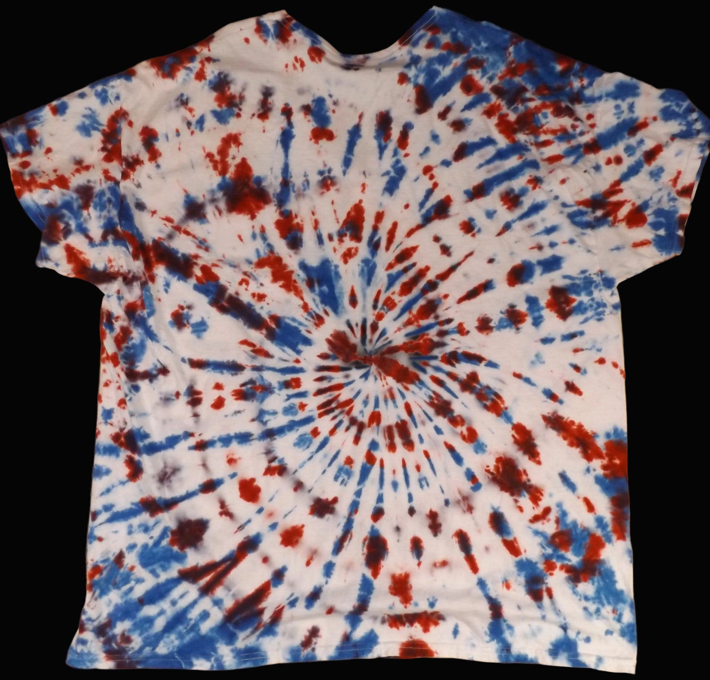 Spiral Tie-dye 2X V-Neck T-shirt American Colors