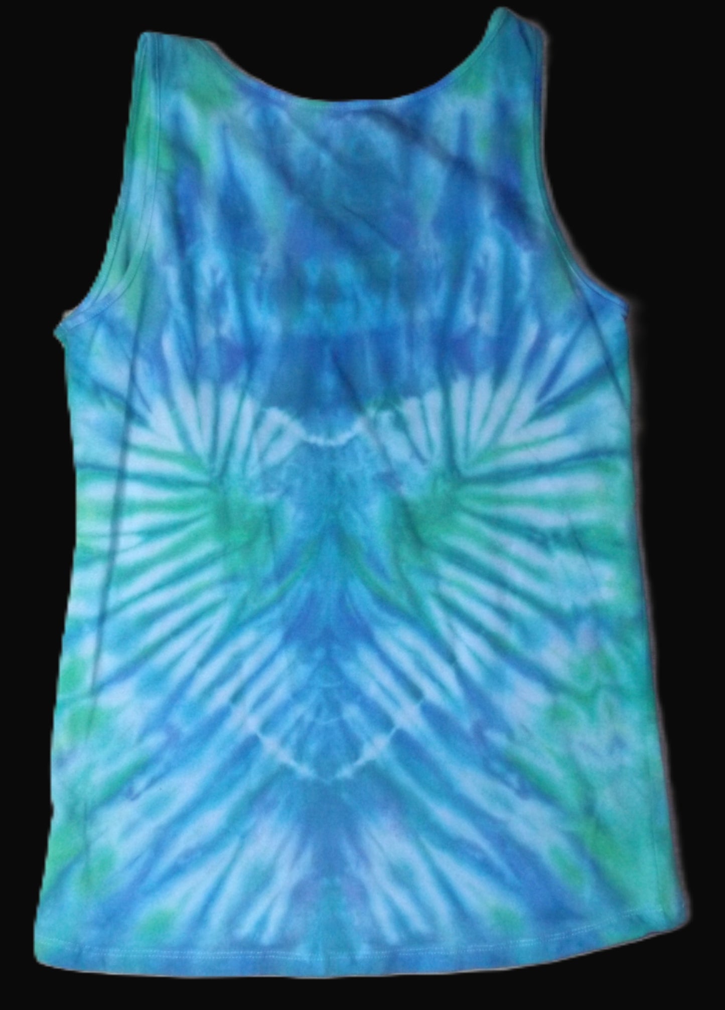 Tank top Heart Tie-dye Women’s Large Blue and Green