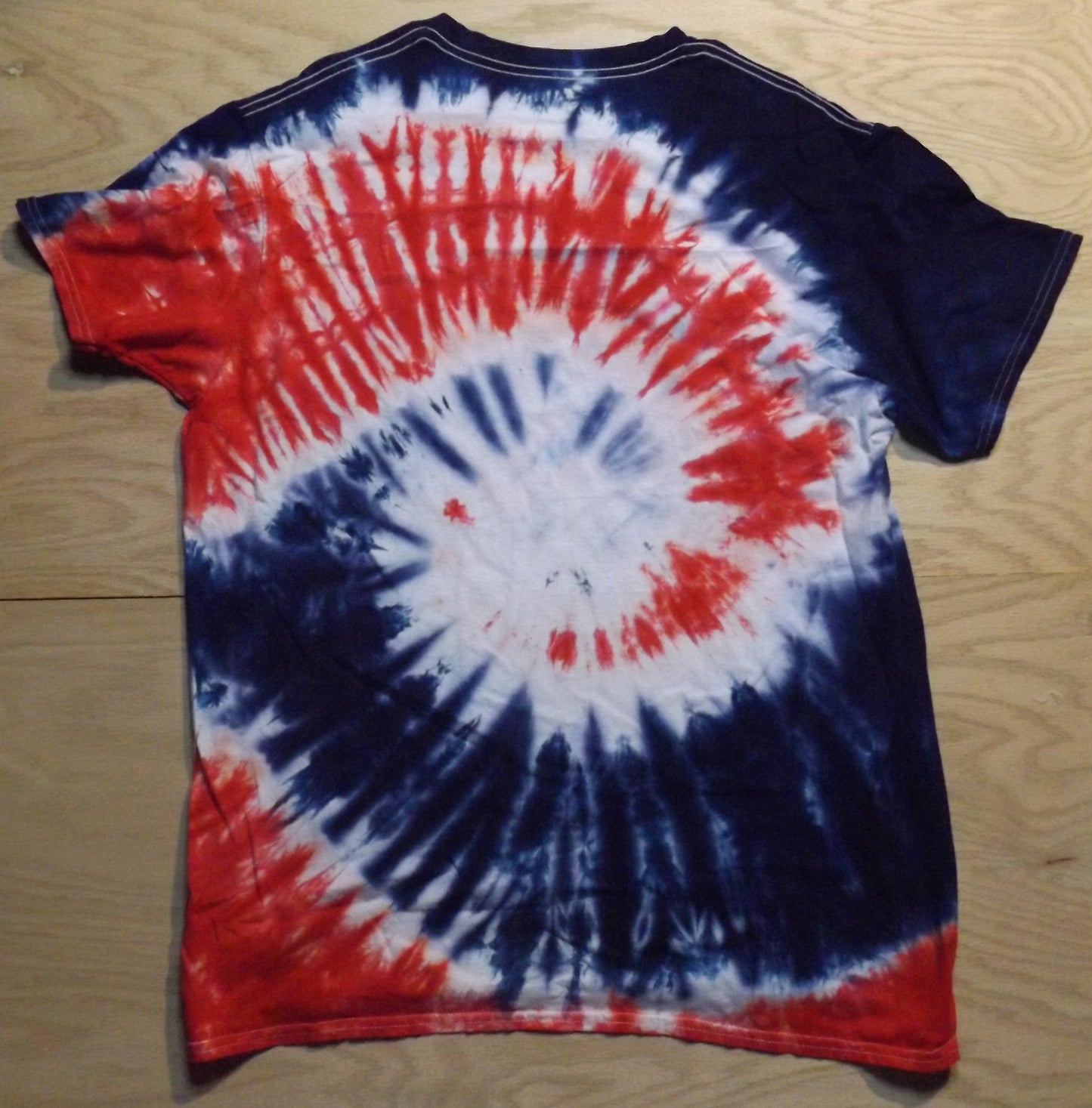 Pleat Tie-dye 2X Crew Neck T-shirt Pretty