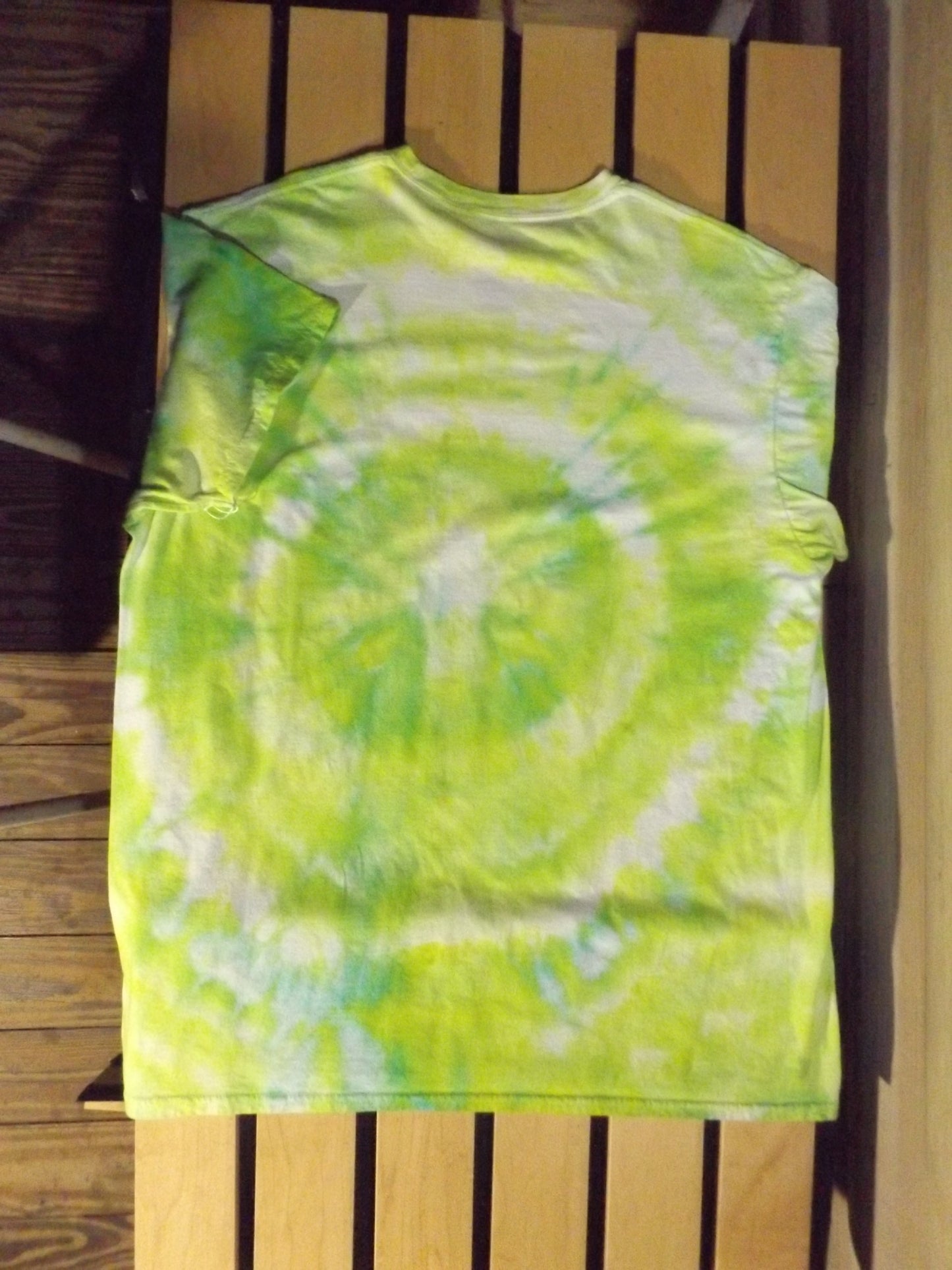 Geode Tie-dye 2X Crew Neck T-shirt Green Peace