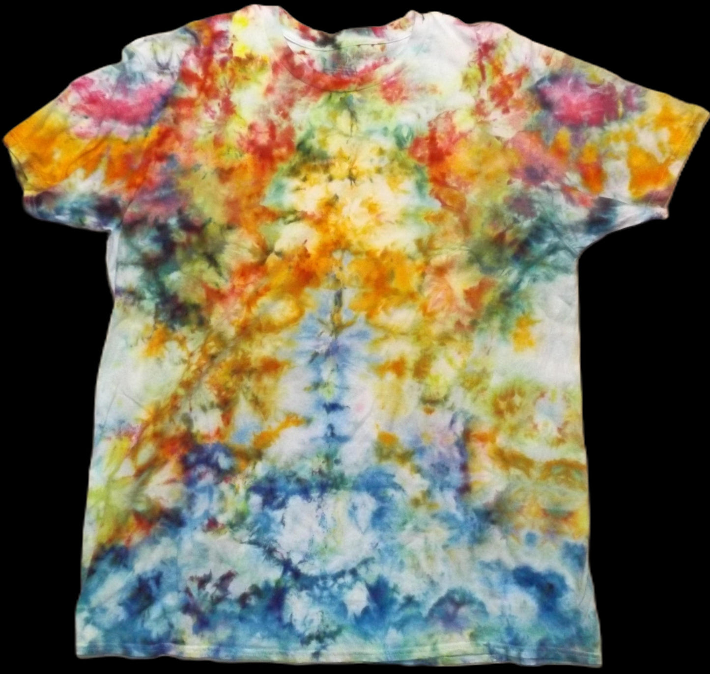 Ice Tie-dye 2X Crew Neck T-shirt Multicolor