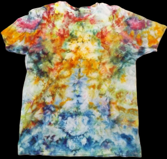 Ice Tie-dye 2X Crew Neck T-shirt Multicolor