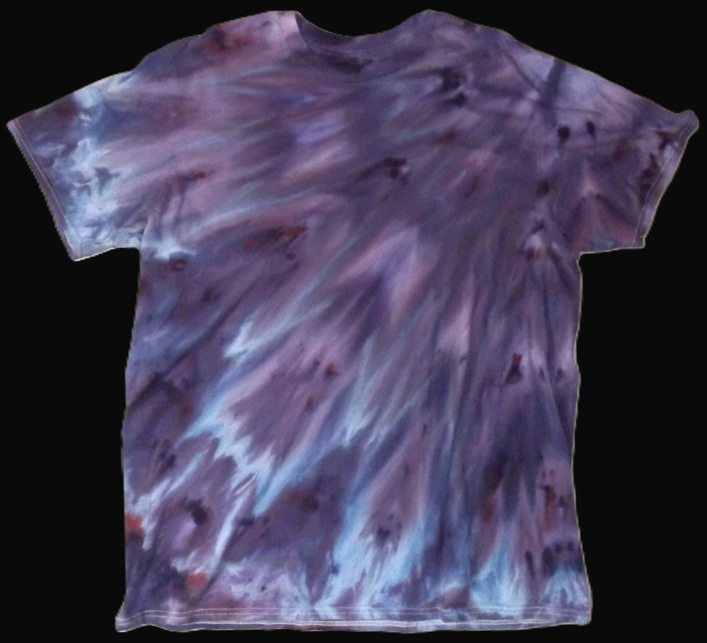 Ice Tie-dye 2X Crew Neck T-shirt Purple Ice