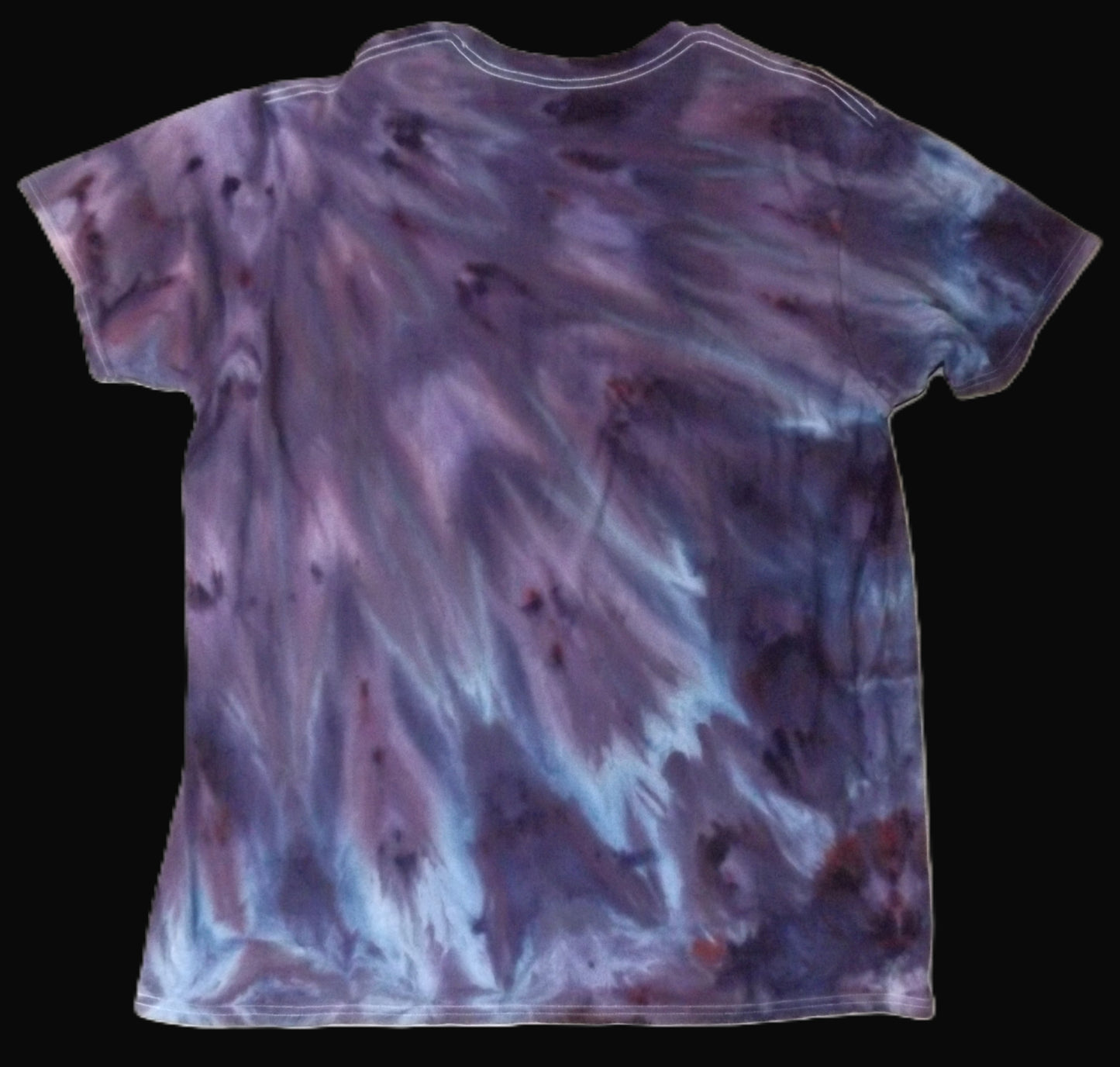 Ice Tie-dye 2X Crew Neck T-shirt Purple Ice