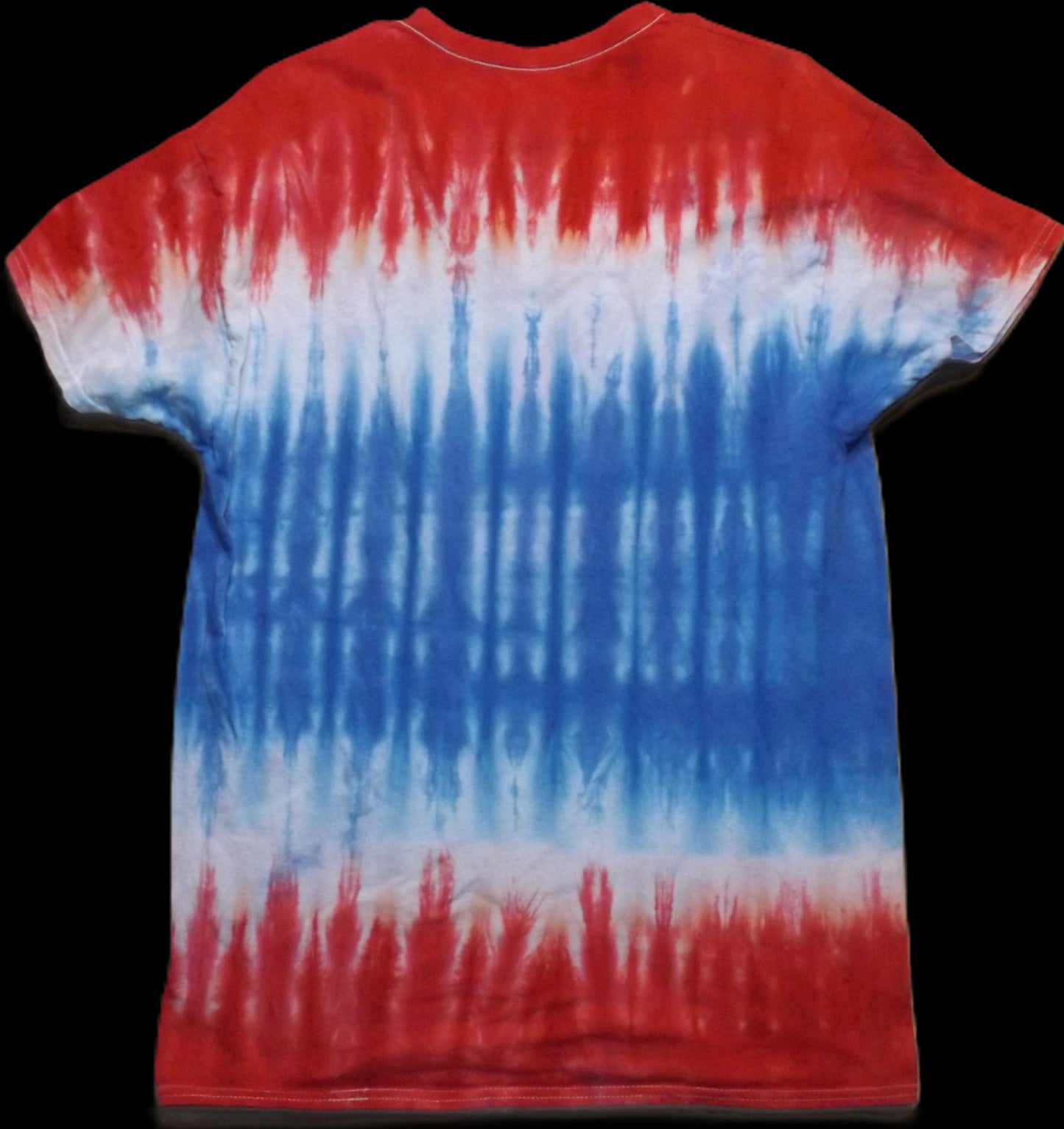 Pleat Tie-dye Large V-Neck T-shirt Bomb Pop