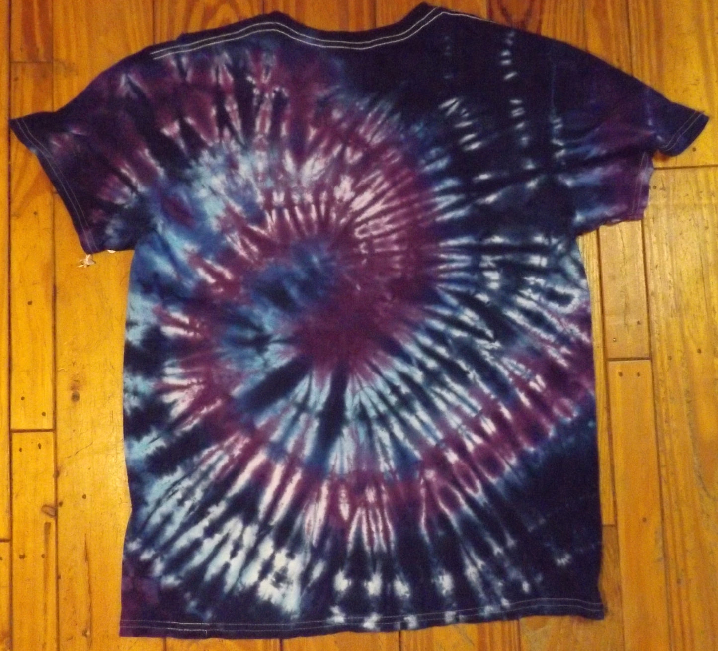 Spiral Tie-dye Large Crew Neck T-shirt Cool Spiral