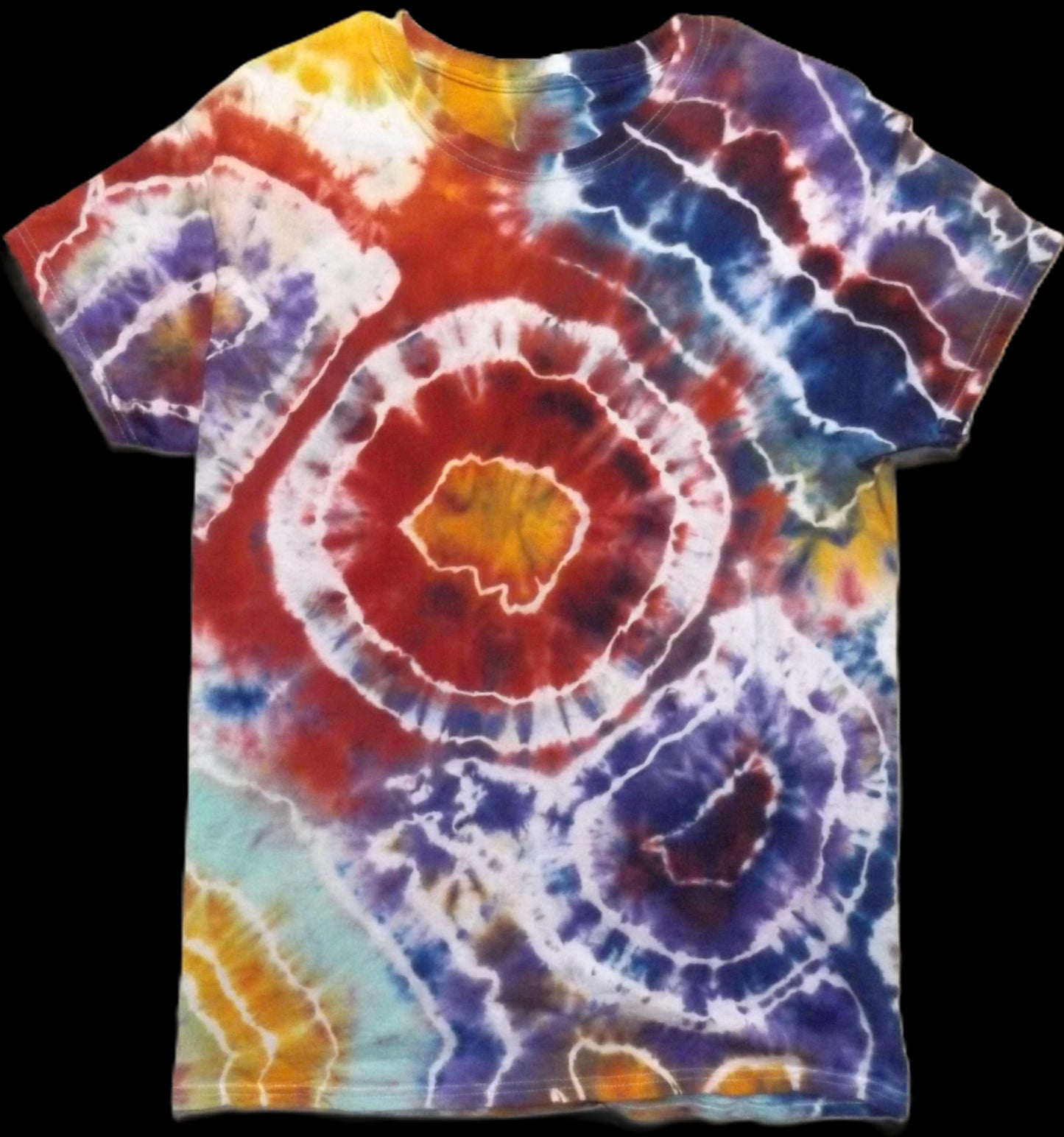 Geode Tie-dye Medium Crew Neck Red Geode