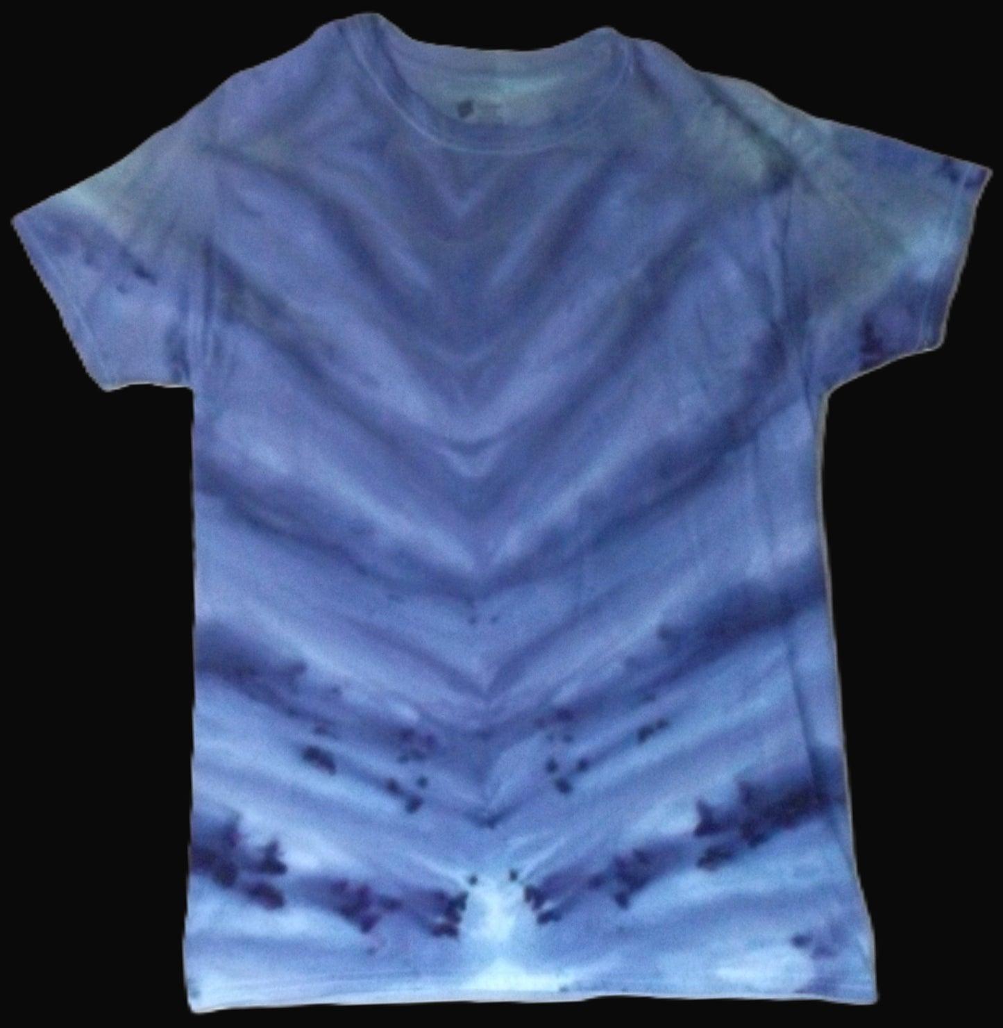 Ice Tie-dye Medium Crew Neck T-shirt Snow Maiden Purple Ice