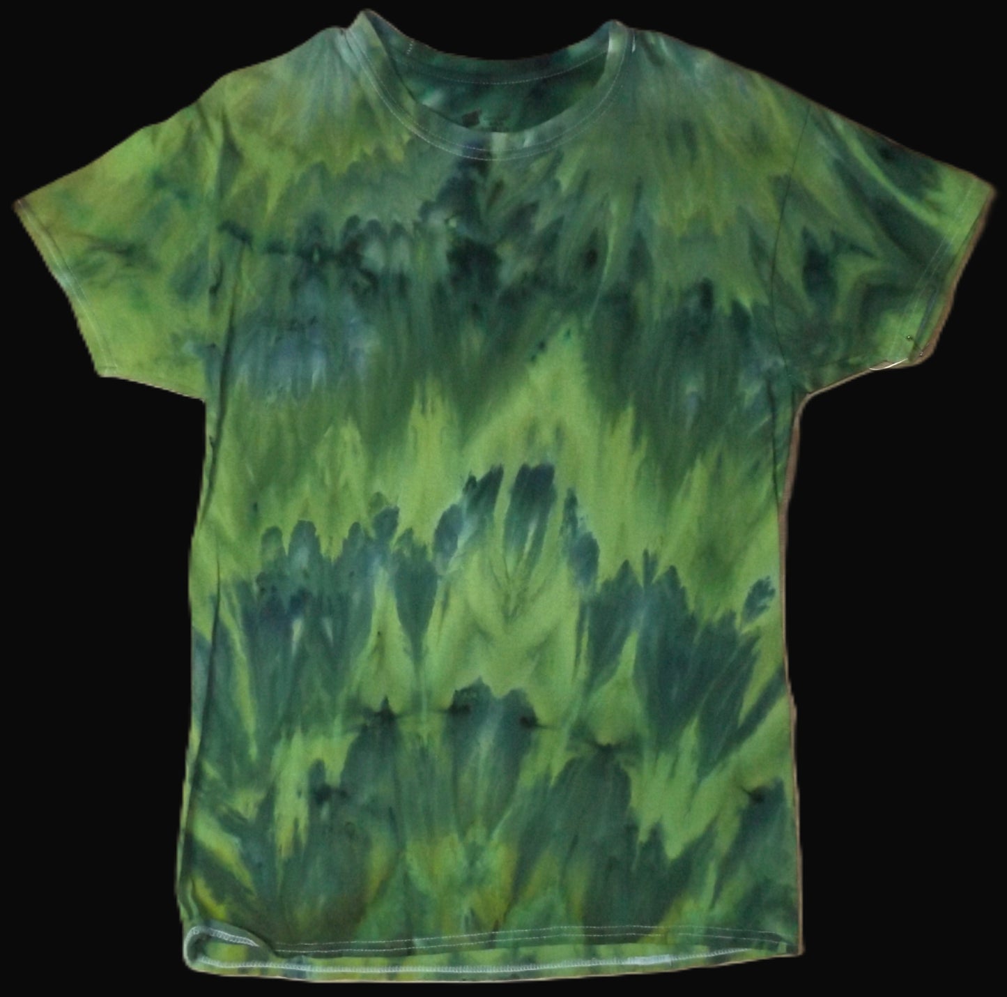 Ice Tie-dye Medium Crew Neck T-shirt Green Ice