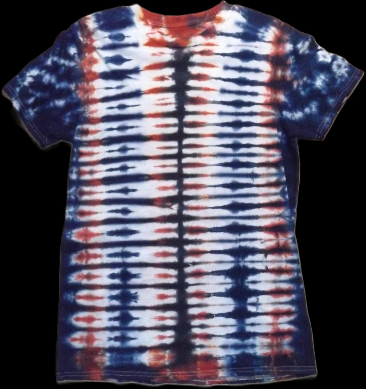 Pleat Tie-dye Medium Crew Neck T-shirt