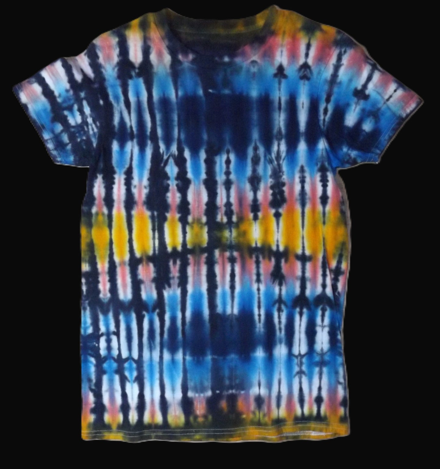 Pleat Tie-dye Medium Crew Neck T-shirt Boy Pleat