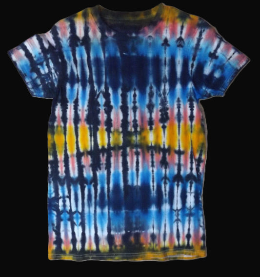 Pleat Tie-dye Medium Crew Neck T-shirt Boy Pleat