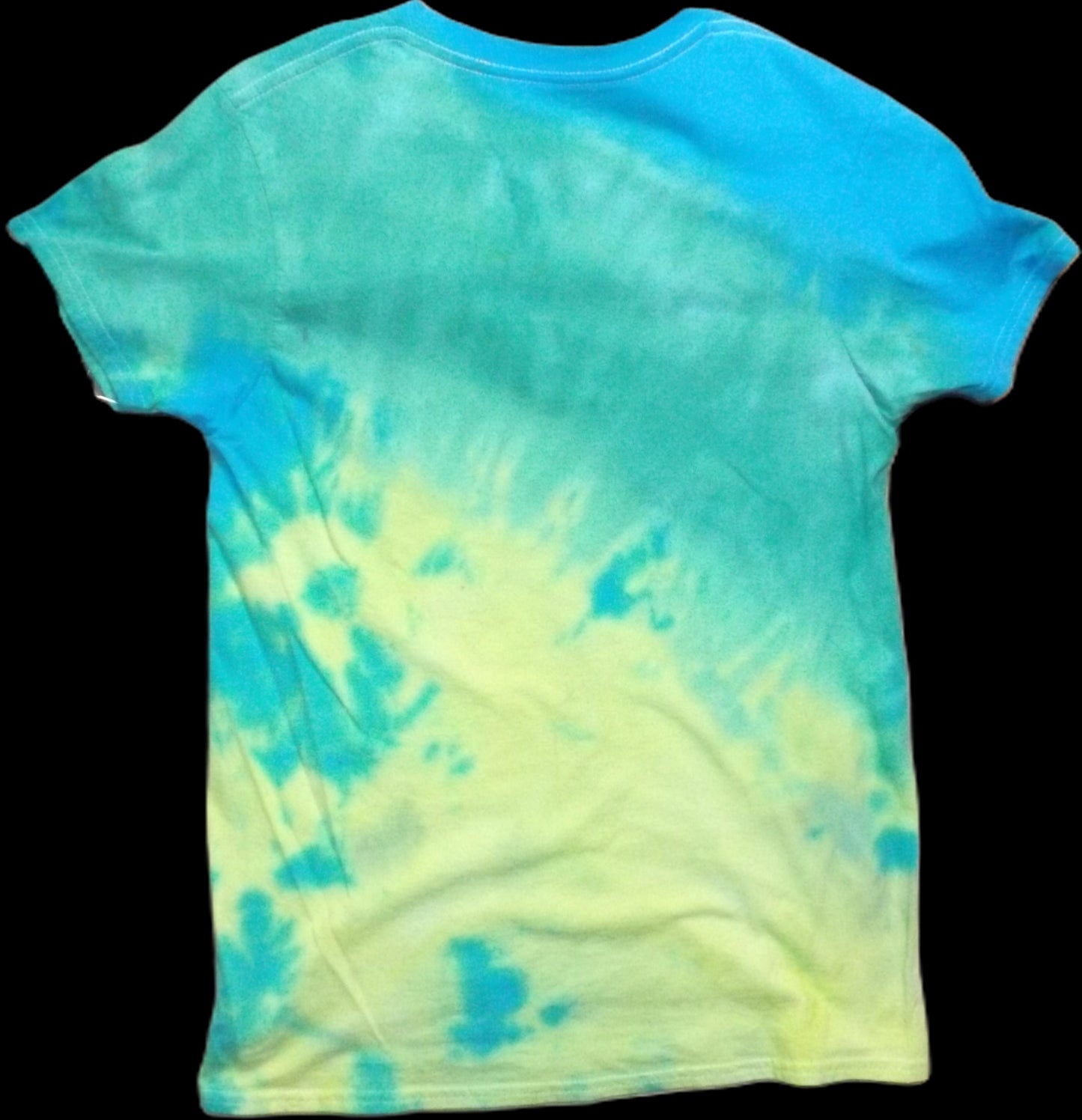 Galaxy Tie-dye Small V-Neck T-Shirt Cute and Happy