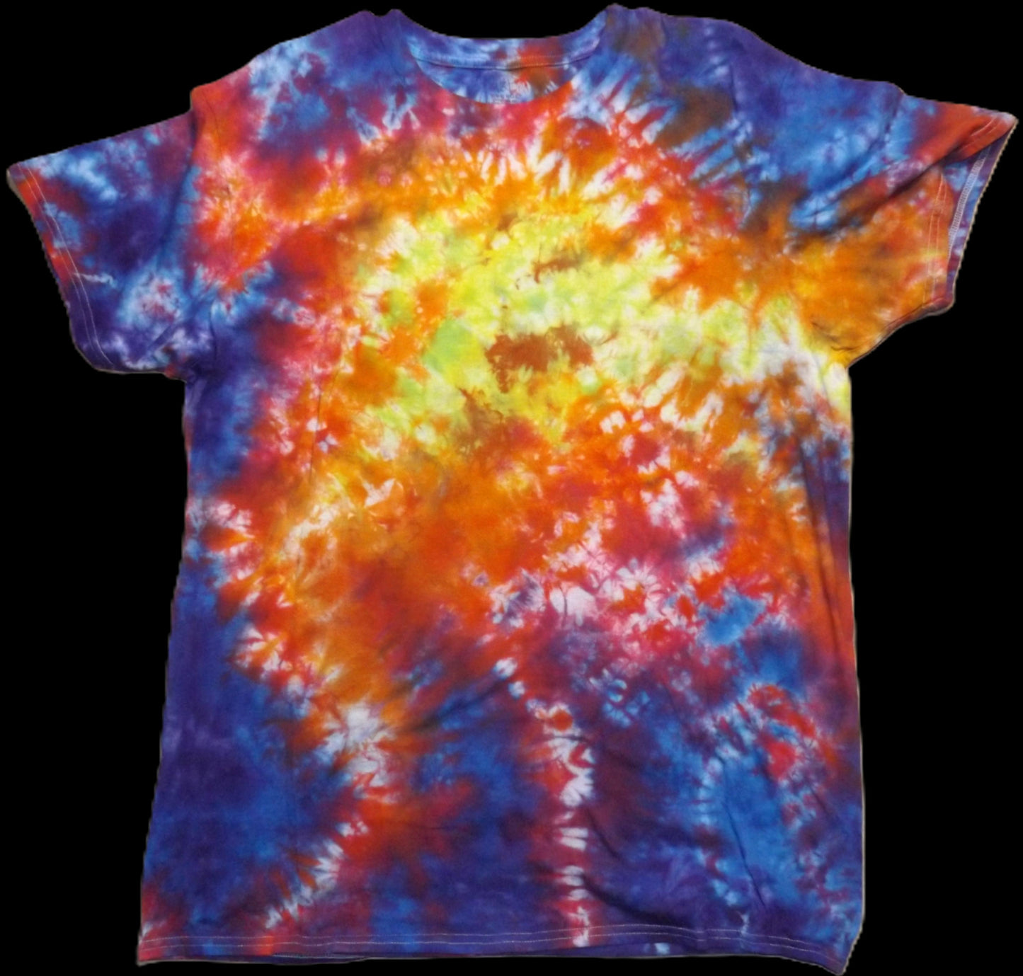 Galaxy Tie-dye XL Crew Neck T-shirt Rainbow Galaxy