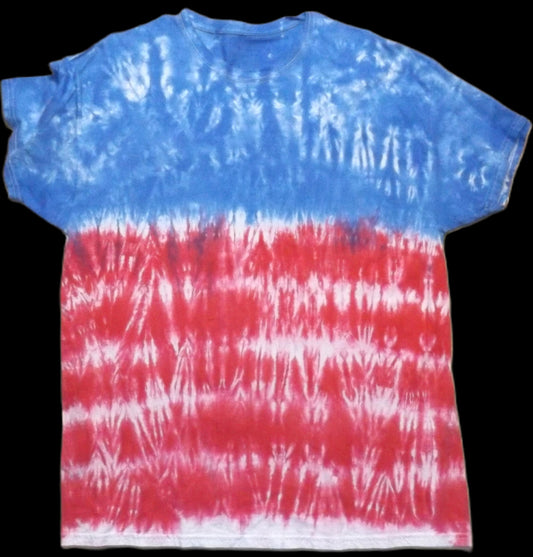 Pleat Tie-dye XL Crew Neck T-shirt American Color Series