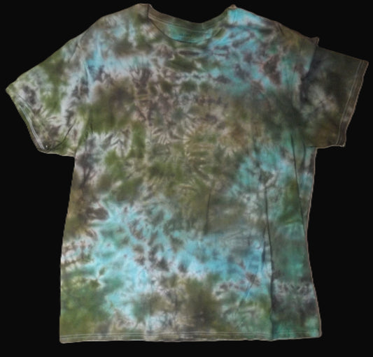 Scrunch Tie-dye XL Crew Neck T-shirt Camo Scrunch
