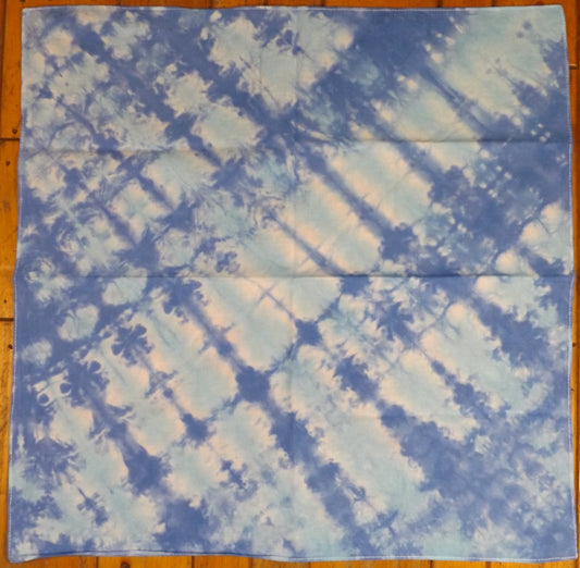 Bandana Pleats Tie-dye 20x20 Blue