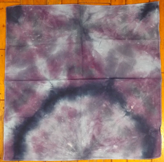 Bandana Circles Tie-dye 20x20 Purple Dance