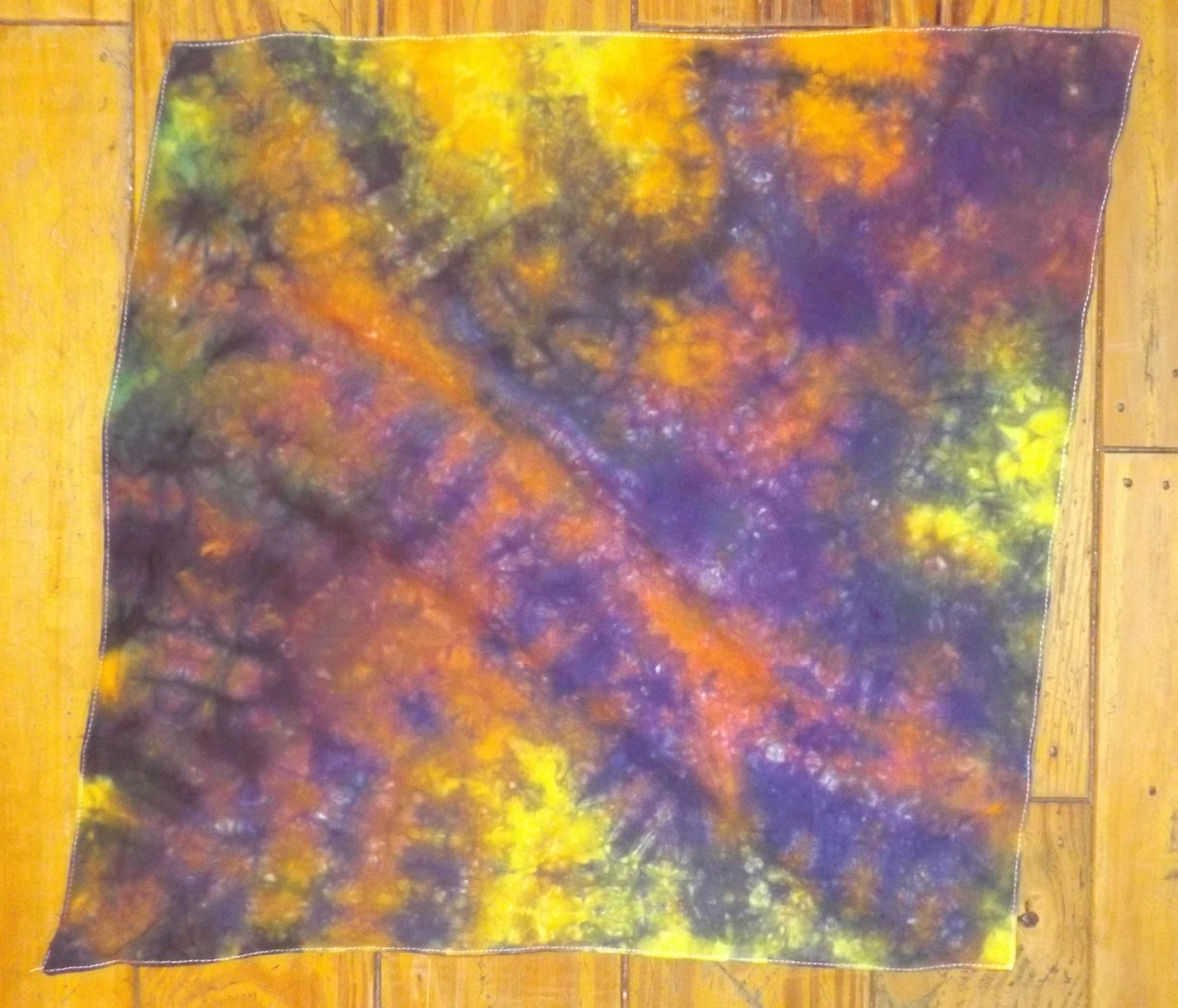 Bandana Galaxy 20x20 Purple and Yellow