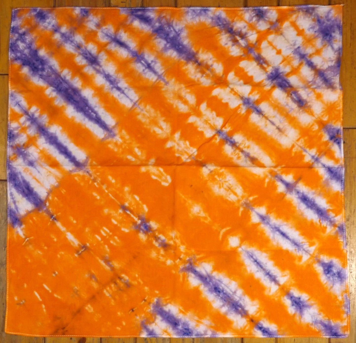 Bandana Tie-dye 20x20 Clemson Pleats