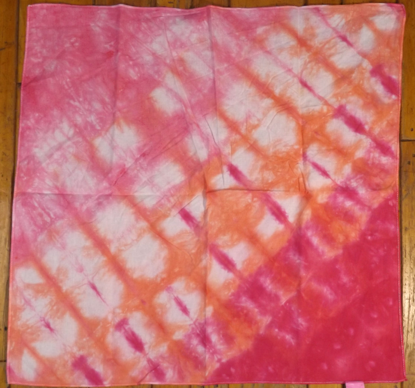 Bandana Tie-dye 20x20 Pink