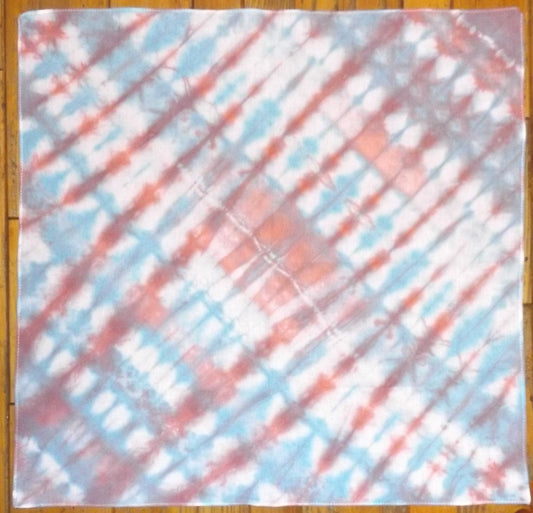 Bandana Tie-dye Red White and Blue