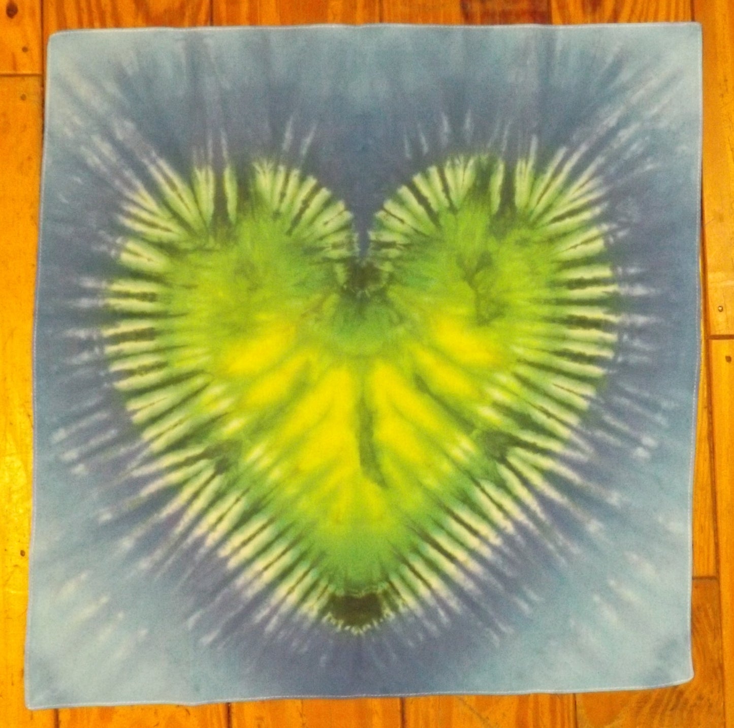 Bandana Heart Tie-dye 20x20 Green One