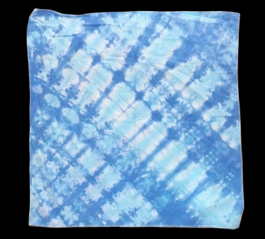 Bandana Pleats Tie-dye 20x20 Blue