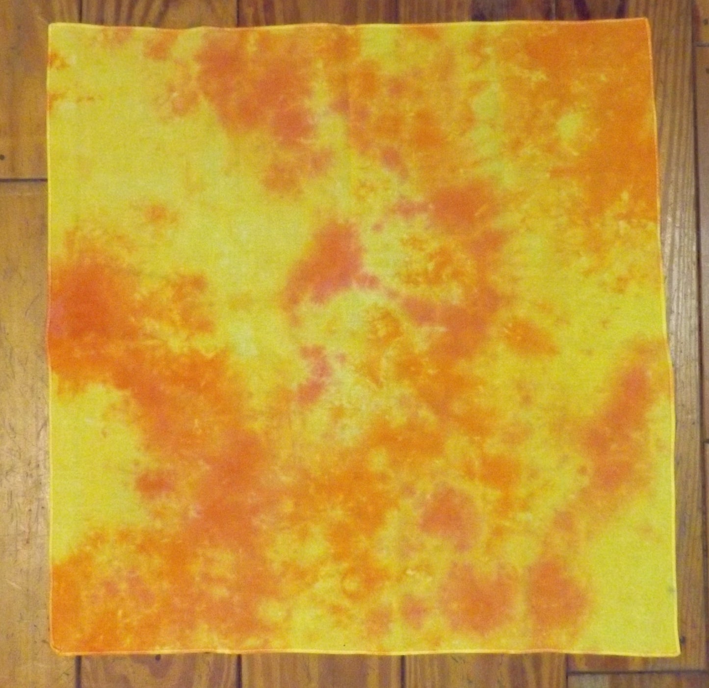 Bandana Scrunch Tie-dye 20x20 Orange and Yellow