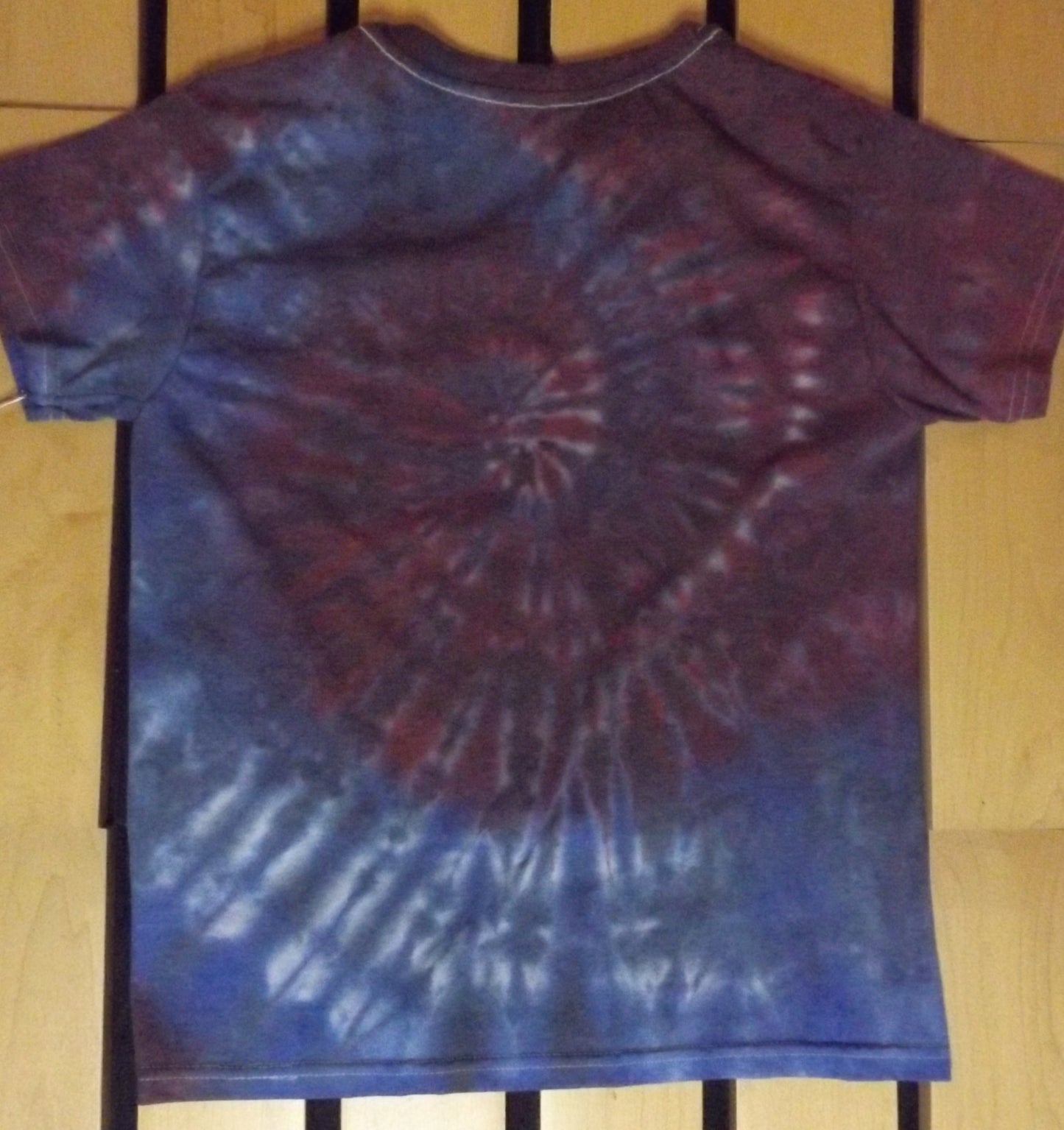 Kids Spiral Tie-dye Large Crew Neck T-shirt Dark Spiral