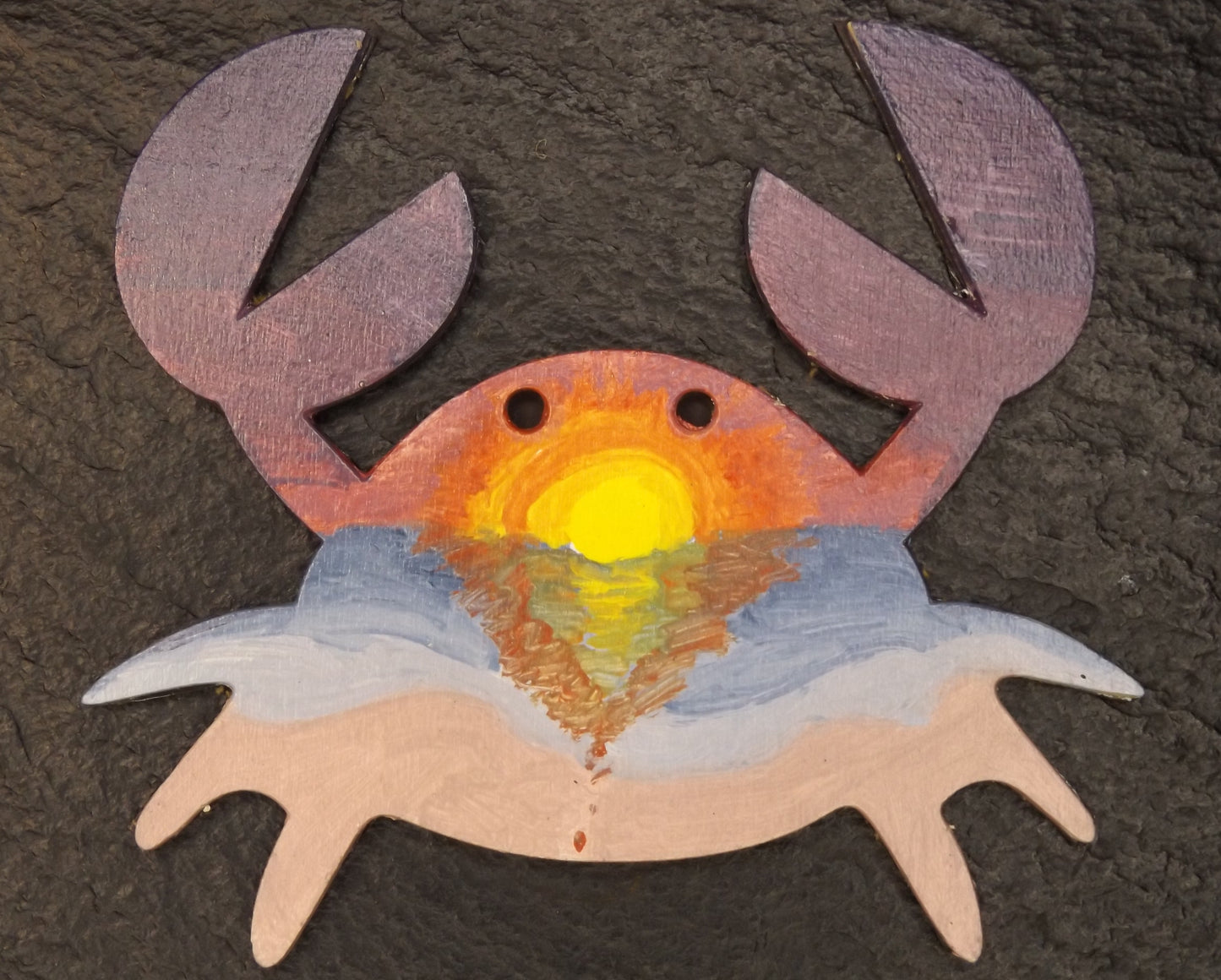 Magnet Crab Sunset Colors