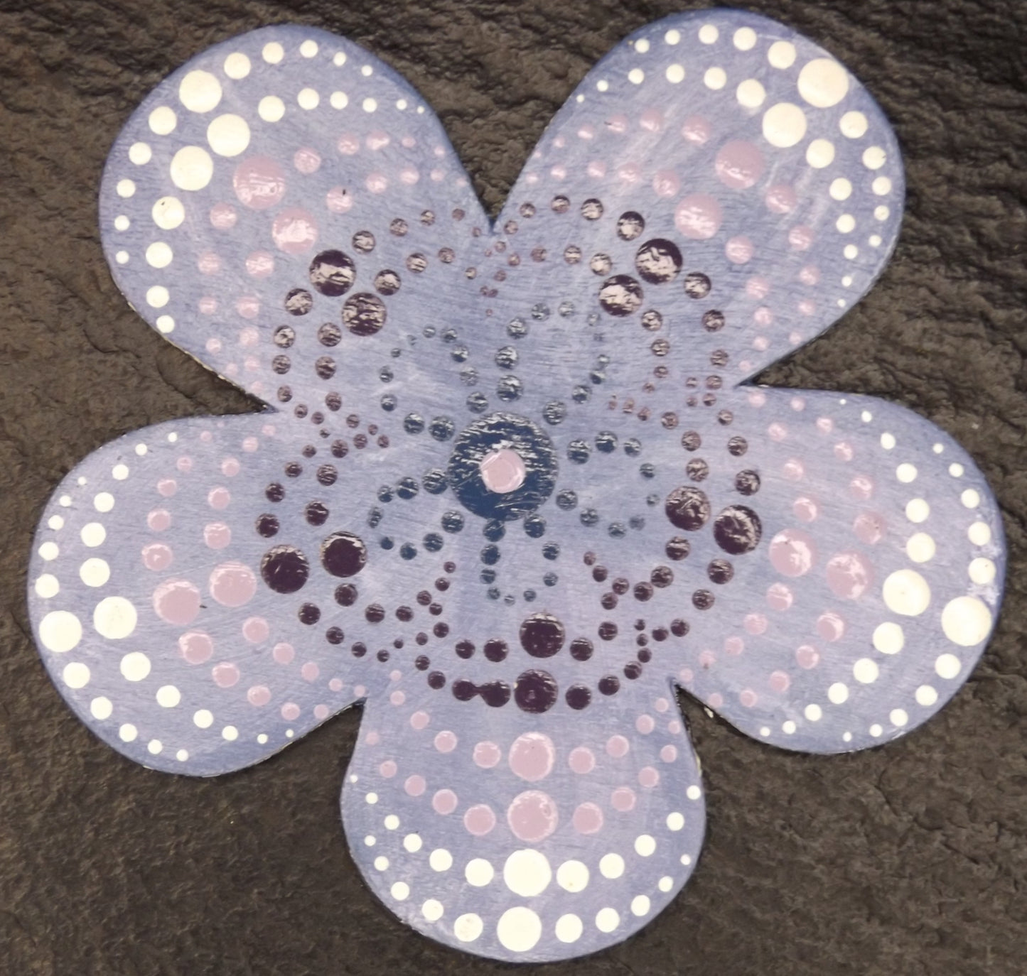 Magnet Flower Purple with Dots