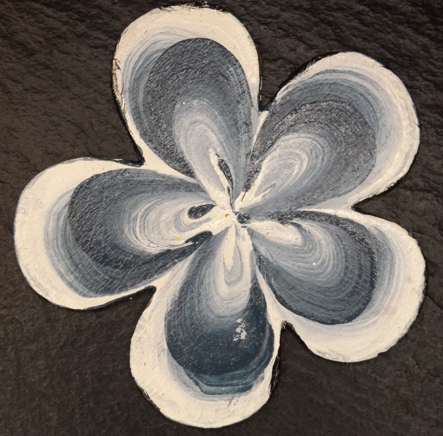 Magnet Flower White and Blue