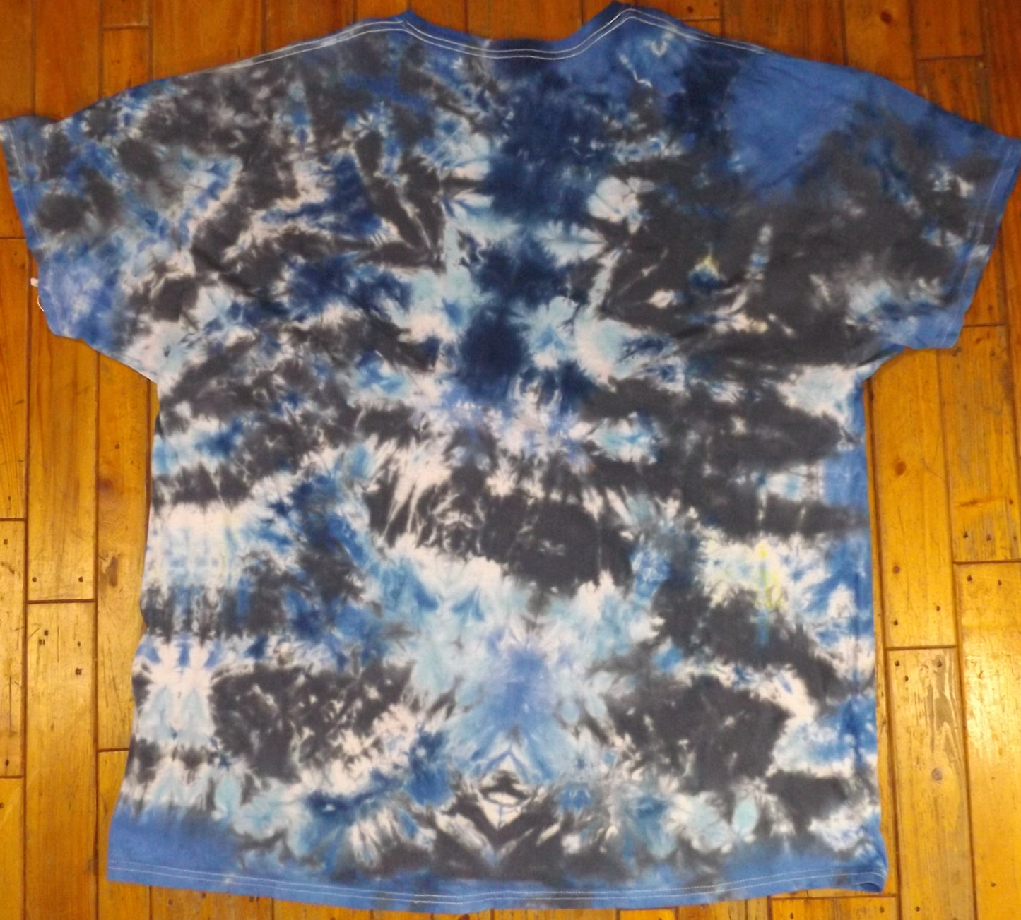 Galaxy Tie-dye 2X Crew Neck T-shirt Blue Crew