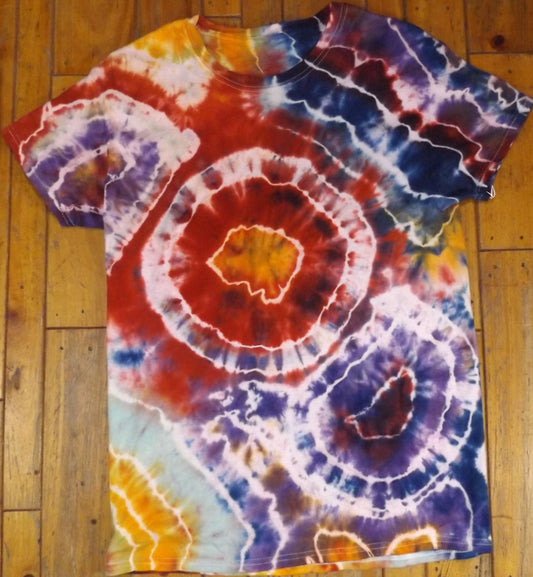 Geode Tie-dye Medium Crew Neck Red Geode