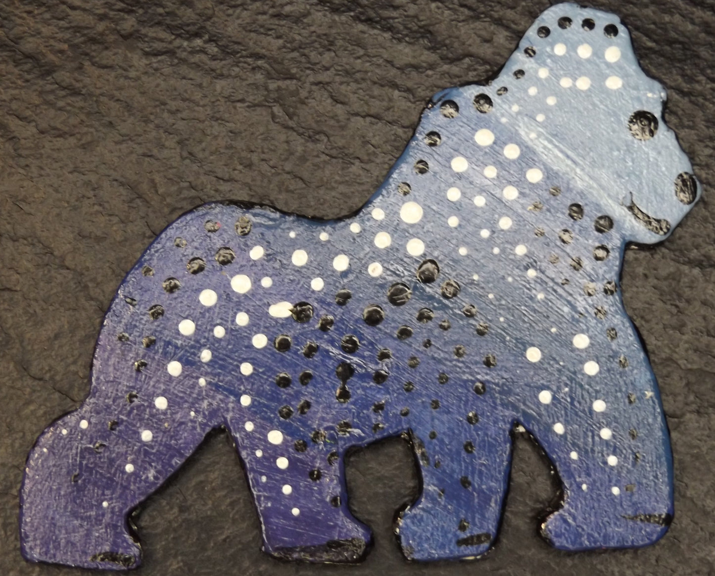 Magnet Gorilla Blue with Dots