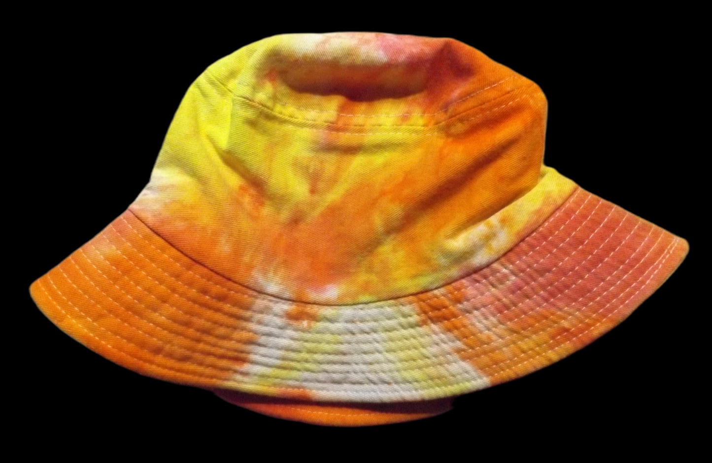 Hat Bucket Style Pink and Yellow