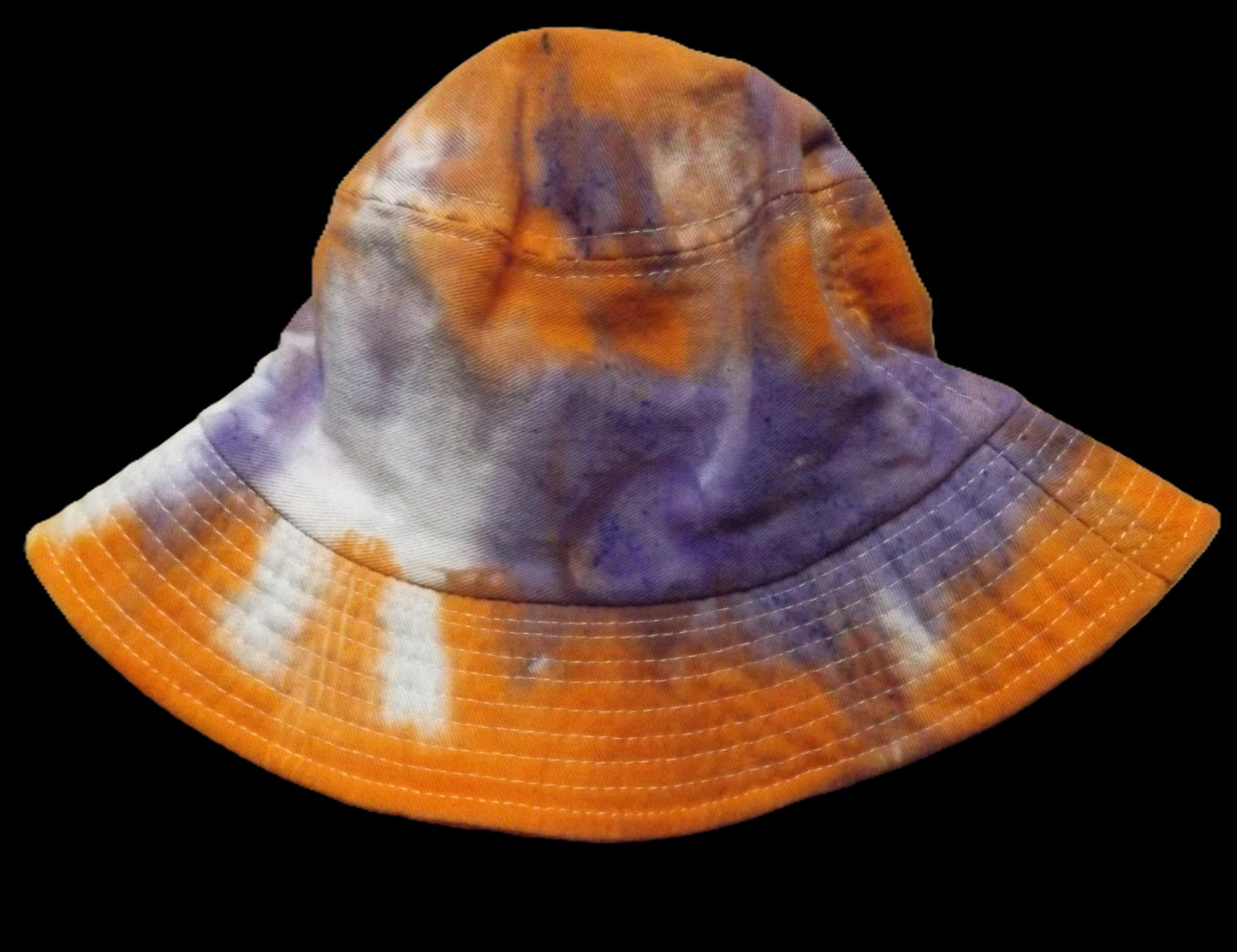 Hat Bucket Style Orange and Purple