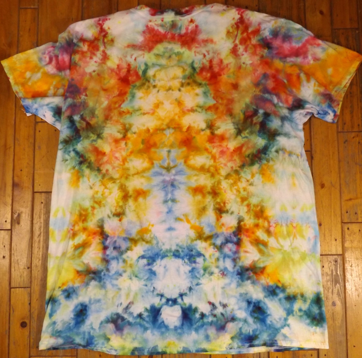 Ice Tie-dye 2X Crew Neck T-shirt Multicolor